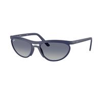 Ray - Ban Unisex RB4453 60154L Occhiali da sole Peek Blu Blu Pillow Normale Sfumato