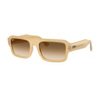 Ray - Ban Unisex RB4454 LUKAS 680651 Occhiali da sole Acetato Marrone Marrone Squadrata Normale Sfumato