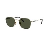 Ray - Ban Unisex RB8094 JIM TITANIUM 926531 Occhiali da sole Metallo Oro Verde Geometrica Normale