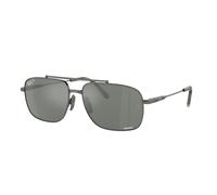 Ray - Ban Unisex RB8096 MICHAEL TITANIUM 165/GK Occhiali da sole Metallo Grigio Grigio Pillow Polarizzata Specchiato