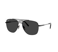 Ray - Ban Unisex RB8097 WILLIAM TITANIUM 926748 Occhiali da sole Titanio Nero Grigio Squadrata Polarizzata