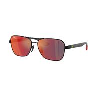 Ray - Ban Unisex RB8336M F1186P Occhiali da sole Metallo Nero Grigio Squadrata Specchiate