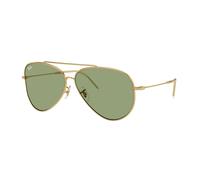 Ray - Ban Unisex RBR0101S AVIATOR REVERSE 001/82 Occhiali da sole Metallo Oro Verde Pilot Normale