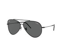 Ray - Ban Unisex RBR0101S AVIATOR REVERSE 002/GR Occhiali da sole Metallo Nero Grigio Pilot Normale