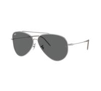 Ray - Ban Unisex RBR0101S AVIATOR REVERSE 003/GR Occhiali da sole Metallo Argento Grigio Pilot Normale