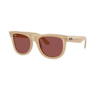 Ray - Ban Unisex RBR0502S WAYFARER REVERSE 678069 Occhiali da sole Acetato Beige Viola Squadrata Normale