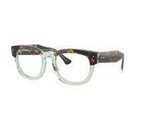 Ray - Ban Unisex RX0298V MEGA HAWKEYE 8249 Montature da vista Acetato Marrone Trasparente Squadrata Normale