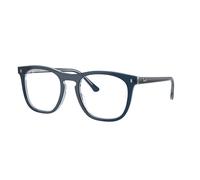 Ray - Ban Unisex RX2210V 8324 Montature da vista Acetato Blu Trasparente Squadrata Normale