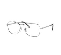 Ray - Ban Unisex RX3636V NEW CARAVAN 2501 Montature da vista Metallo Argento Trasparente Squadrata Normale