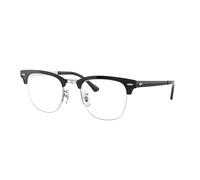 Ray - Ban Unisex RX3716VM CLUBMASTER METAL 2861 Montature da vista Metallo Nero Trasparente Squadrata Normale