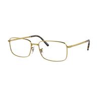 Ray - Ban Unisex RX3717V 3086 Montature da vista Metallo Oro Trasparente Squadrata Normale