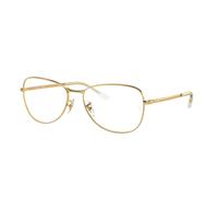Ray - Ban Unisex RX3733V 2500 Montature da vista Metallo Oro Trasparente Pilot Normale