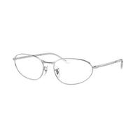 Ray - Ban Unisex RX3734V 2501 Montature da vista Metallo Argento Trasparente Geometrica Normale