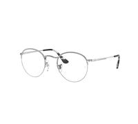 Ray - Ban Unisex Ray - Ban RX3947V ROUND GAZE 2501 Montature da vista Metallo Argento Trasparente Rotonda Normale