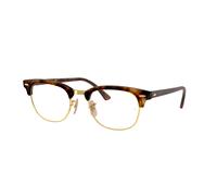 Ray - Ban Unisex RX5154 CLUBMASTER 2372 Montature da vista Acetato Tartaruga Trasparente Squadrata Normale