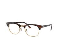 Ray - Ban Unisex RX5154 CLUBMASTER 8058 Montature da vista Acetato Marrone Trasparente Squadrata Normale