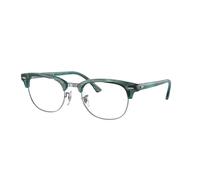 Ray - Ban Unisex RX5154 CLUBMASTER 8377 Montature da vista Acetato Verde Trasparente Squadrata Normale