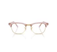 Ray-Ban Unisex Rx5154 Clubmaster Fotocromatico Montatura Occhiali per Prescrizione Occhiali, Onde fotocromatiche, lente viola/demo, 53 mm