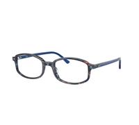Ray - Ban Unisex Ray - Ban RX5432 SAM 8397 Montature da vista Acetato Blu Trasparente Geometrica Normale