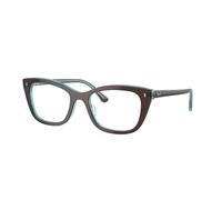 Ray - Ban Unisex RX5433 8366 Montature da vista Acetato Marrone Trasparente Pillow Normale