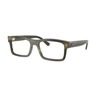 Ray - Ban Unisex RX5435 8405 Montature da vista Acetato Marrone Trasparente Squadrata Normale