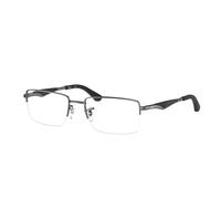 Ray - Ban Unisex RX6285 2502 Montature da vista Metallo Grigio Trasparente Squadrata Normale
