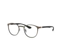 Ray - Ban Unisex RX6355 2620 Montature da vista Metallo Grigio Trasparente Pantos Normale