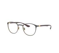 Ray - Ban Unisex RX6355 3158 Montature da vista Metallo Grigio Trasparente Pantos Normale