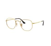 Ray - Ban Unisex RX6448 HEXAGONAL 2500 Montature da vista Metallo Oro Trasparente Geometrica Normale