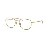 Ray - Ban Unisex RX6496 2500 Montature da vista Metallo Oro Trasparente Geometrica Normale