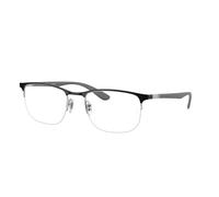Ray - Ban Unisex RX6513 3163 Montature da vista Metallo Nero Trasparente Geometrica Normale