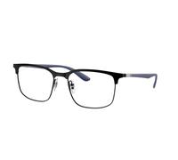 Ray - Ban Unisex RX6518 3171 Montature da vista Metallo Nero Trasparente Squadrata Normale