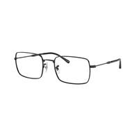 Ray - Ban Unisex RX6520 2509 Montature da vista Metallo Nero Trasparente Squadrata Normale