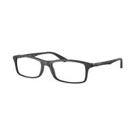 Ray - Ban Unisex RX7017 5196 Montature da vista Iniettato Nero Trasparente Squadrata Normale