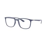 Ray - Ban Unisex RX7199 5207 Montature da vista Peek Blu Trasparente Squadrata Normale