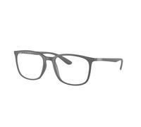 Ray - Ban Unisex RX7199 5521 Montature da vista Peek Grigio Trasparente Squadrata Normale