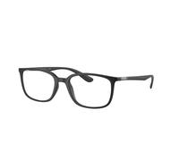 Ray - Ban Unisex RX7208 5204 Montature da vista Peek Nero Trasparente Pillow Normale