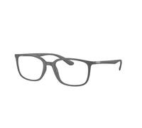 Ray - Ban Unisex RX7208 5521 Montature da vista Peek Grigio Trasparente Pillow Normale
