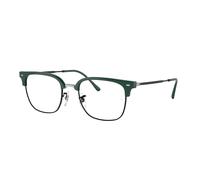 Ray - Ban Unisex RX7216 NEW CLUBMASTER 8208 Montature da vista Acetato Verde Trasparente Squadrata Normale