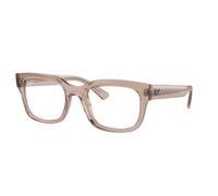 Ray - Ban Unisex RX7217 CHAD 8317 Montature da vista Acetato Marrone Trasparente Squadrata Normale