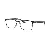 Ray - Ban Unisex RX8416 2503 Montature da vista Metallo Nero Trasparente Squadrata Normale
