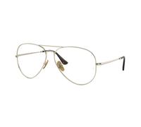 Ray - Ban Unisex RX8789 AVIATOR TITANIUM 1246 Montature da vista Titanio Oro Trasparente Pilot Normale