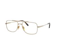 Ray - Ban Unisex RX8797 WILLIAM TITANIUM 1246 Montature da vista Titanio Oro Trasparente Squadrata Normale