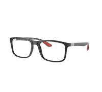 Ray - Ban Unisex Ray - Ban RX8908 2000 Montature da vista Nylon Nero Trasparente Squadrata Normale