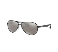 Ray-Ban Uomo 0RB8313 002/K7 58 Occhiali da sole, Nero (Shiny Black/Greymirrorblackpolar)