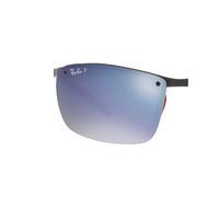 Ray - Ban Uomo Ray - Ban Coppia di Lenti di ricambio Ray-Ban RB8305M FERRARI Lenti di ricambio Carbonio Grigio/blu Squadrata Polarizzata Specchiato