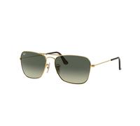 Ray - Ban Uomo Ray - Ban RB3136 CARAVAN 181/71 Occhiali da sole Metallo Oro Squadrata Normale