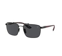 Ray - Ban Uomo Ray - Ban RB3715M F02087 Occhiali da sole Acciaio Nero Grigio Squadrata Normale