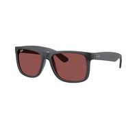 Ray - Ban Uomo Ray - Ban RB4165 JUSTIN 687375 Occhiali da sole Nylon Grigio Viola Squadrata Normale