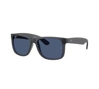 Ray - Ban Uomo Ray - Ban RB4165 JUSTIN 687380 Occhiali da sole Nylon Grigio Blu Squadrata Normale